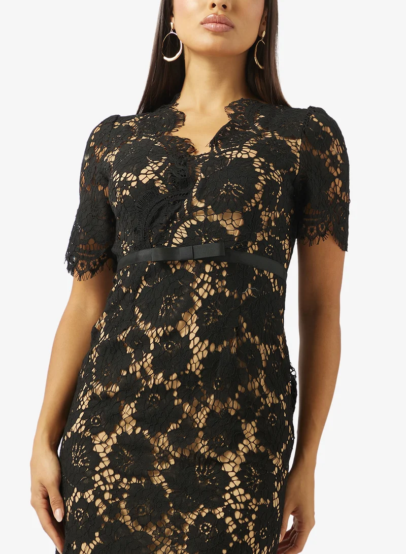 Ella Limited Edition  Lace Column Dress for Women | Best Price UAE